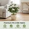 White Green Artificial Begonia Topiary Trees Silk Flowers 300 Leaves Outdoor Indoor Decorative Garden Plants With Metal Ground Spike